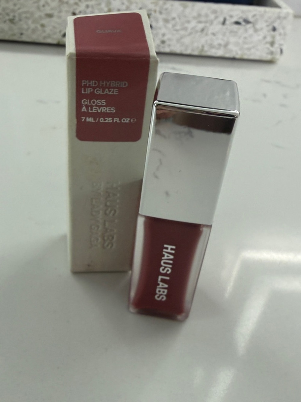 HAUS LABS PhD Hybrid Lip Glaze Gloss-Guava 7ml NIB High Shine Hydrating - Picture 3 of 10
